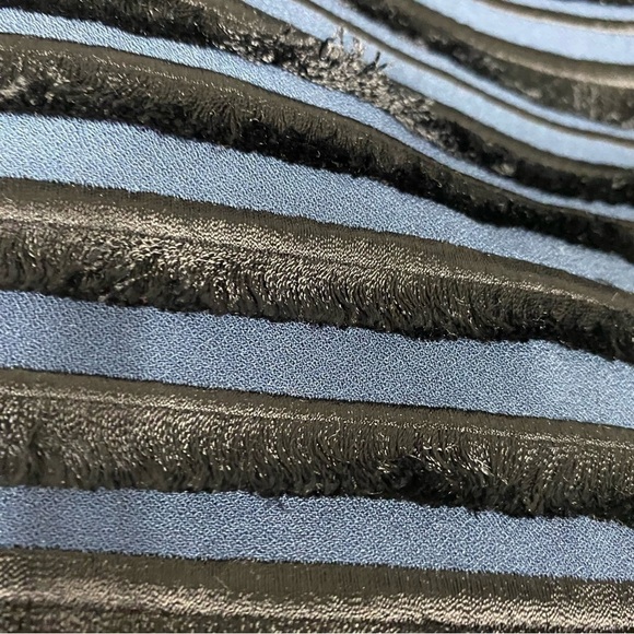 Rag & Bone Lambskin Leather trim, satin and Fringe Mini Skirt - Picture 3 of 7